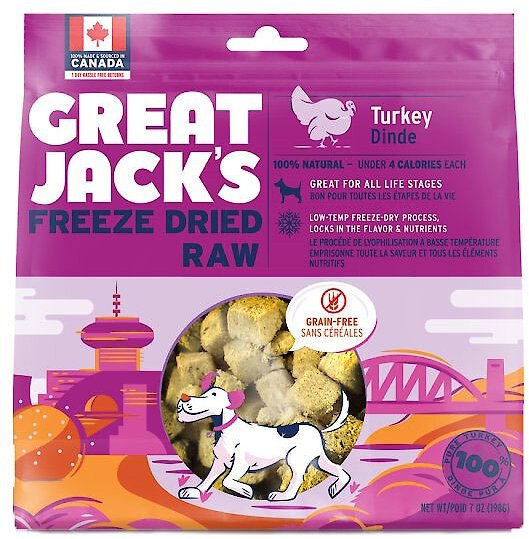 great jack's freeze dried raw dog treats