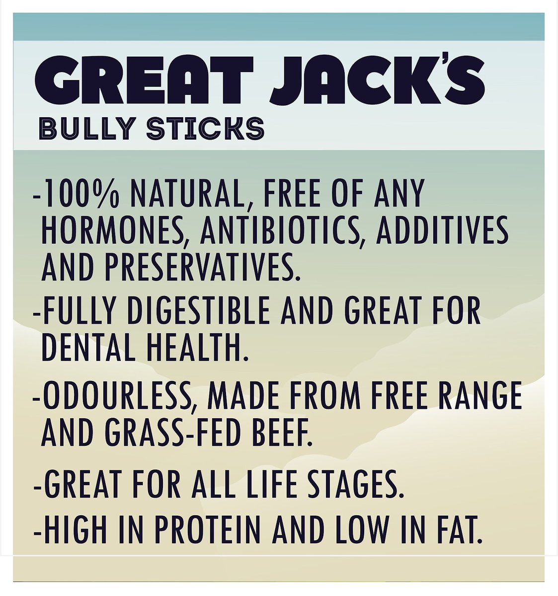 GREAT JACK'S Canada Made Bully Sticks Dog Treats, 57in, 1 count