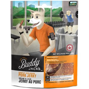 Buddy Jack's Pork Jerky Human-Grade Dog Treats, 7-oz bag