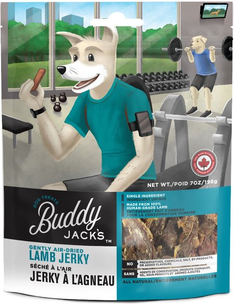 Buddy Jack's Lamb Jerky Human-Grade Dog Treats, 7-oz bag slide 1 of 7