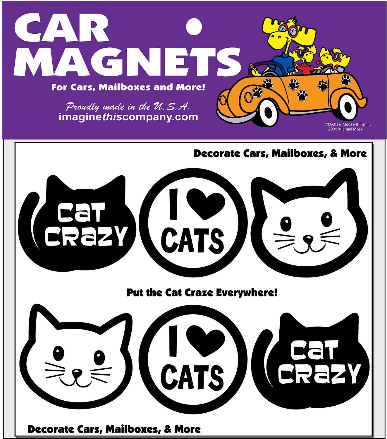 Imagine This Company "Crazy Cat Lady" Magnet