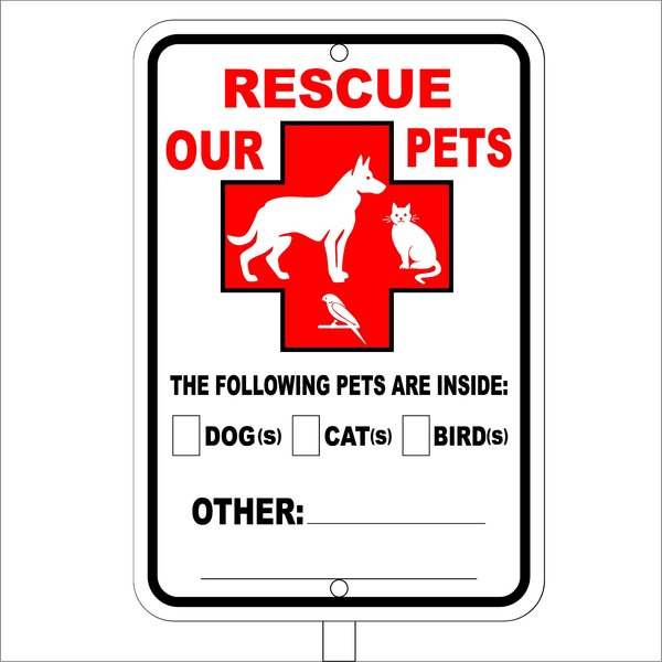 Imagine This Company "Rescue Our Pets" Garden Sign, Mini slide 1 of 5