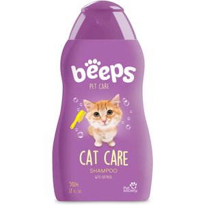 Beeps Oatmeal Cat Care Cat Shampoo, 17-oz bottle