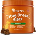 Zesty Paws Stay Green Bites Beef Flavored Soft Chews Digestive Supplement for Dogs, 90 count