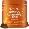 Zesty Paws Aller-Immune Bites Salmon Flavored Soft Chews Allergy & Immune Supplement for Dogs, 90 count