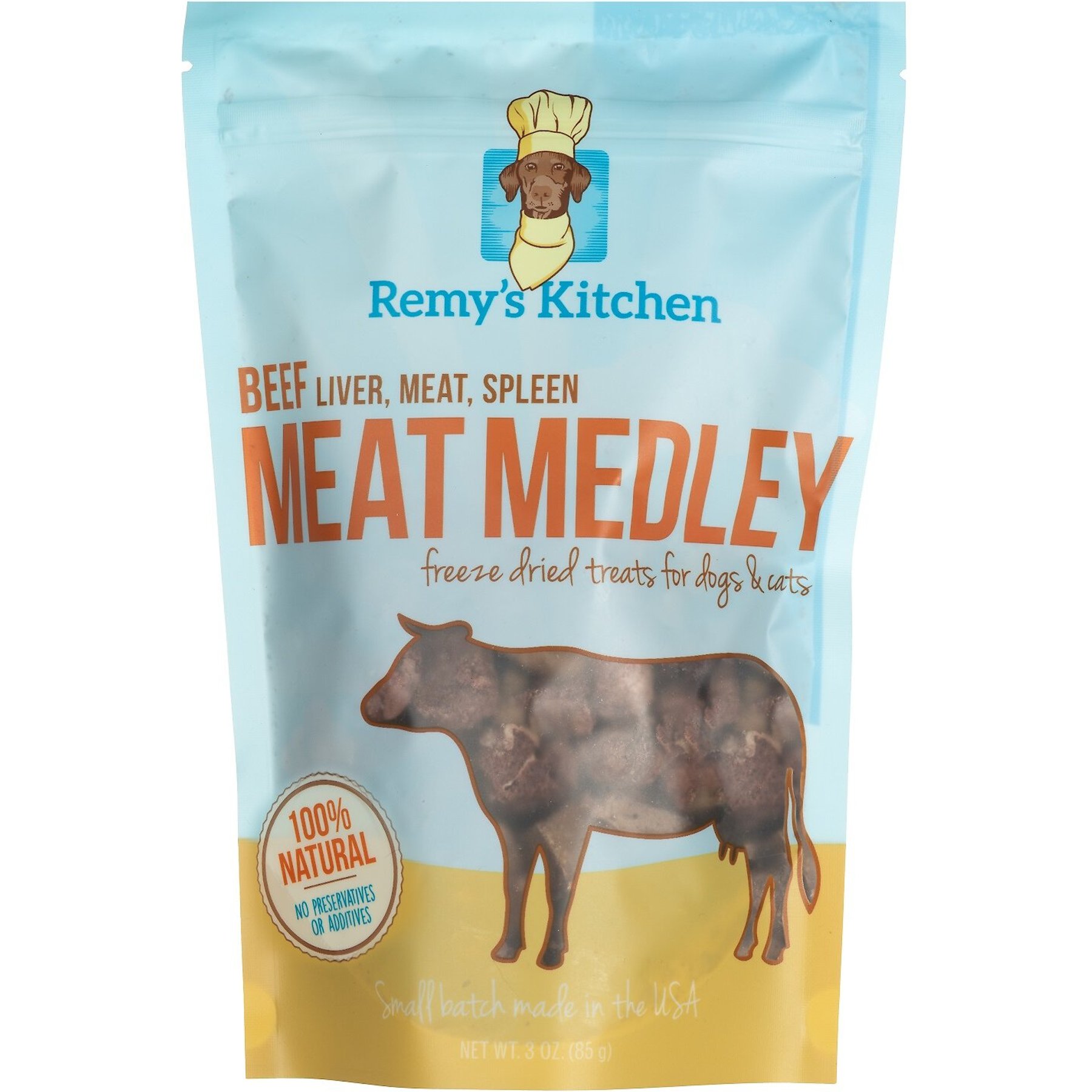 REMY'S KITCHEN Beef Liver, Meat, Spleen Medley Freeze-Dried Dog & Cat ...