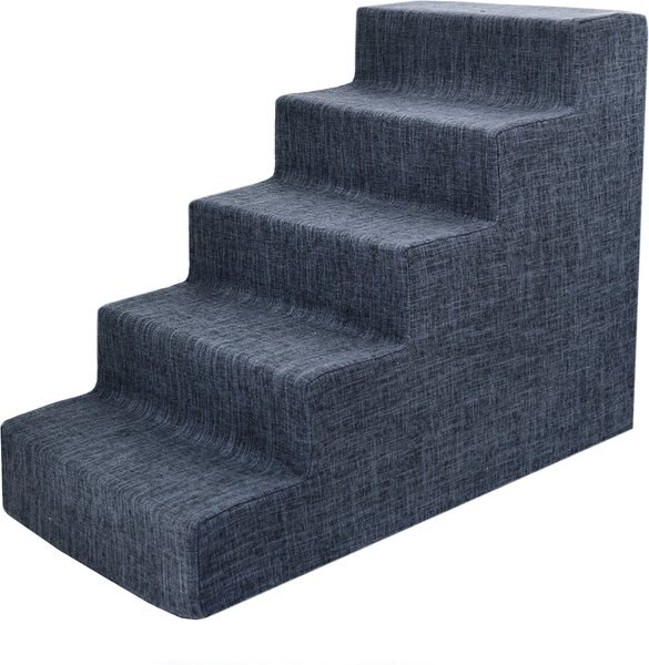 Discontinued BEST PET SUPPLIES Linen & Foam Cat & Dog Stairs, Dark