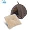 Show in main carousel: Best Pet Supplies Linen Tent Covered Cat & Dog Bed, Brown, X-Large slide 4 of 6