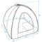 Show in main carousel: Best Pet Supplies Linen Tent Covered Cat & Dog Bed, Brown, X-Large slide 5 of 6