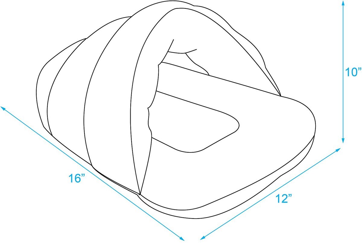 BEST PET SUPPLIES Cat Cuddler Dark Gray Plush Cat Bed, Gray