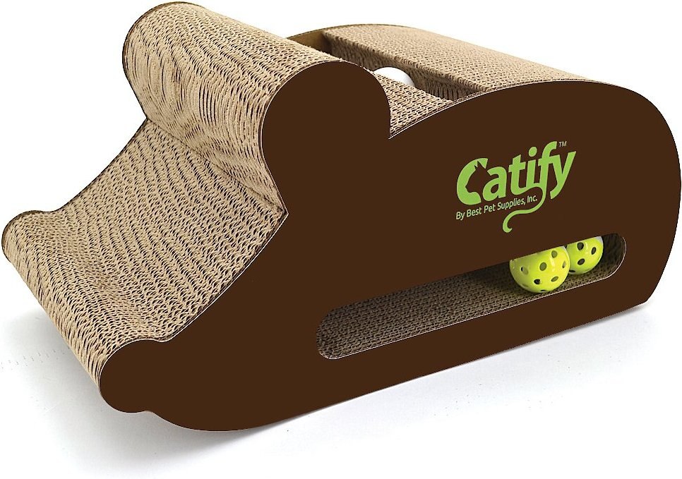 BEST PET SUPPLIES Catify MouseShape Cardboard Scratcher Cat Toy