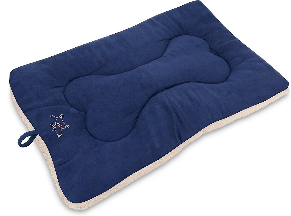 BEST PET SUPPLIES Heavy Duty Dog Crate Mat, Navy Blue, Small