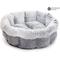 Show in main carousel: Best Pet Supplies Round Bolster Cat & Dog Bed, Light Gray, Medium slide 2 of 5