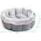 Show in main carousel: Best Pet Supplies Round Bolster Cat & Dog Bed, Light Gray, Medium slide 3 of 5