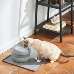 Frisco Round Dog & Cat Fountain, Gray, 50-oz