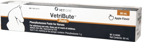 VetriBute (Phenylbutazone) Paste for Horses, Apple-Flavored, 60-mL syringe slide 1 of 4