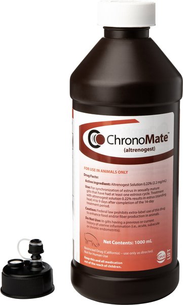 ChronoMate (Altrenogest) Solution for Pigs, 1000-mL bottle slide 1 of 4