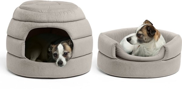 Covered on sale dog bed