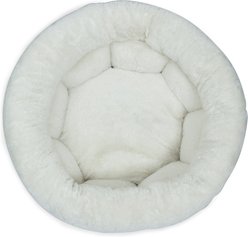Best Friends by Sheri Cuddle Cup Cuddler Bolster Cat & Dog Bed, Wheat, Jumbo slide 2 of 4