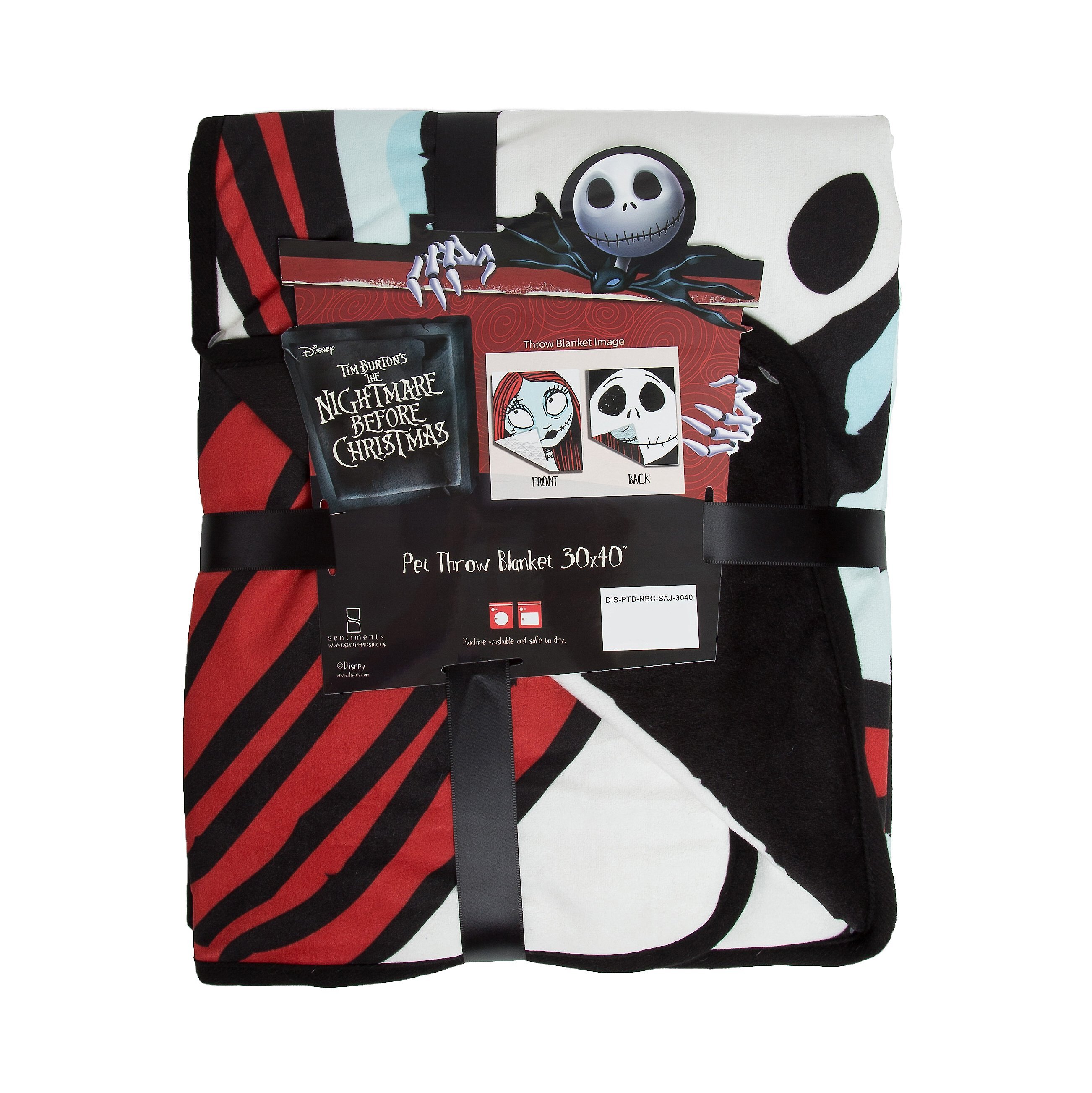 Best Friends by Sheri Disney Nightmare Before Christmas Sally & Jack Dog & Cat Throw Blanket