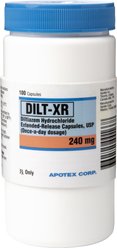 DILT-XR (Diltiazem Hydrochloride) Extended-Release Capsules, 240-mg, 1 capsule