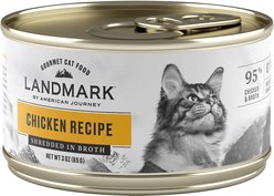American Journey Landmark Chicken Recipe in Broth Grain-Free Canned Cat Food, 3-oz, case of 12