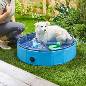 Frisco Outdoor Dog Swimming Pool, Blue, Small