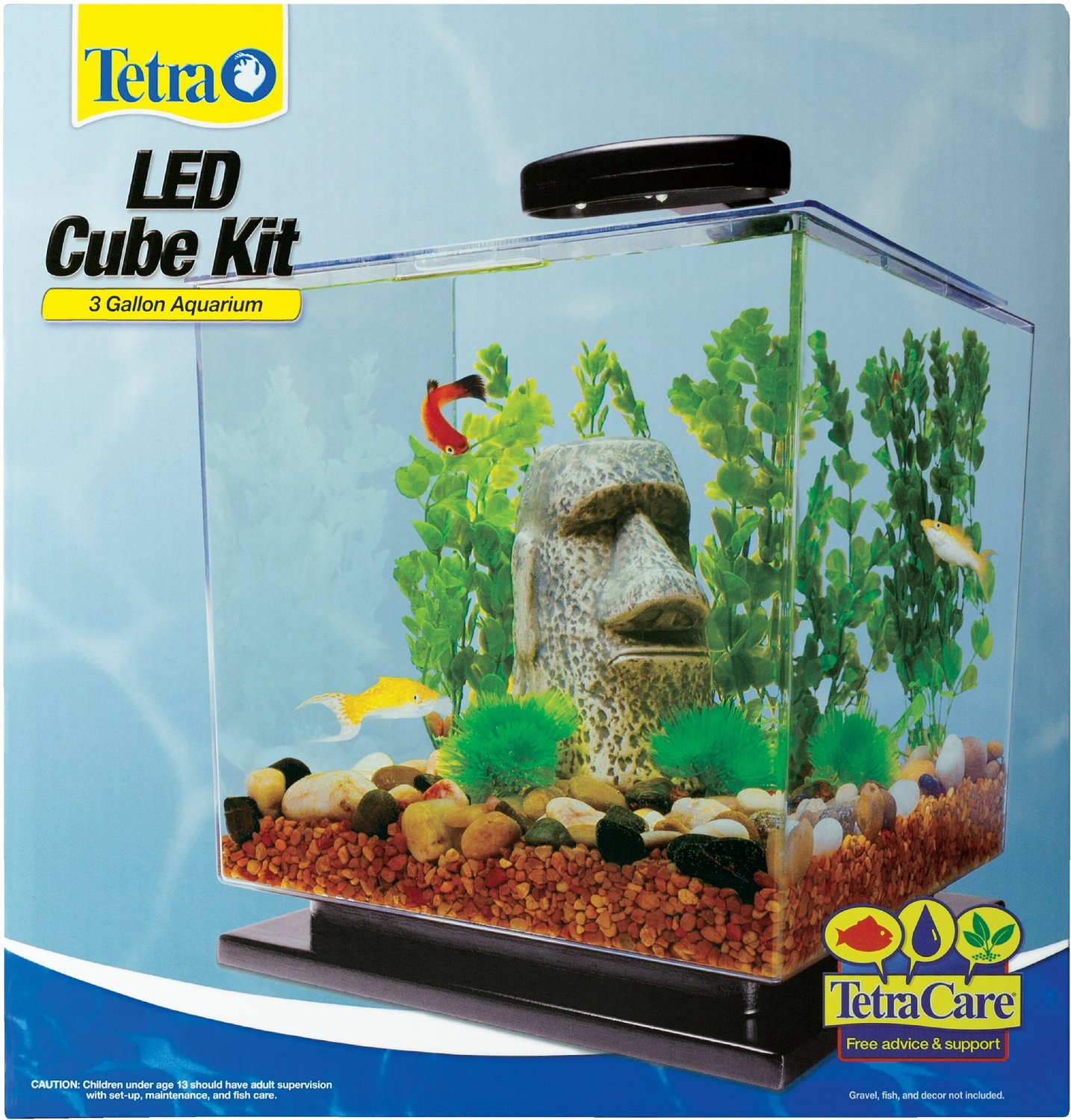 Besiddelse lukker performer TETRA LED Cube Kit Fish Aquarium, 3-gal - Chewy.com