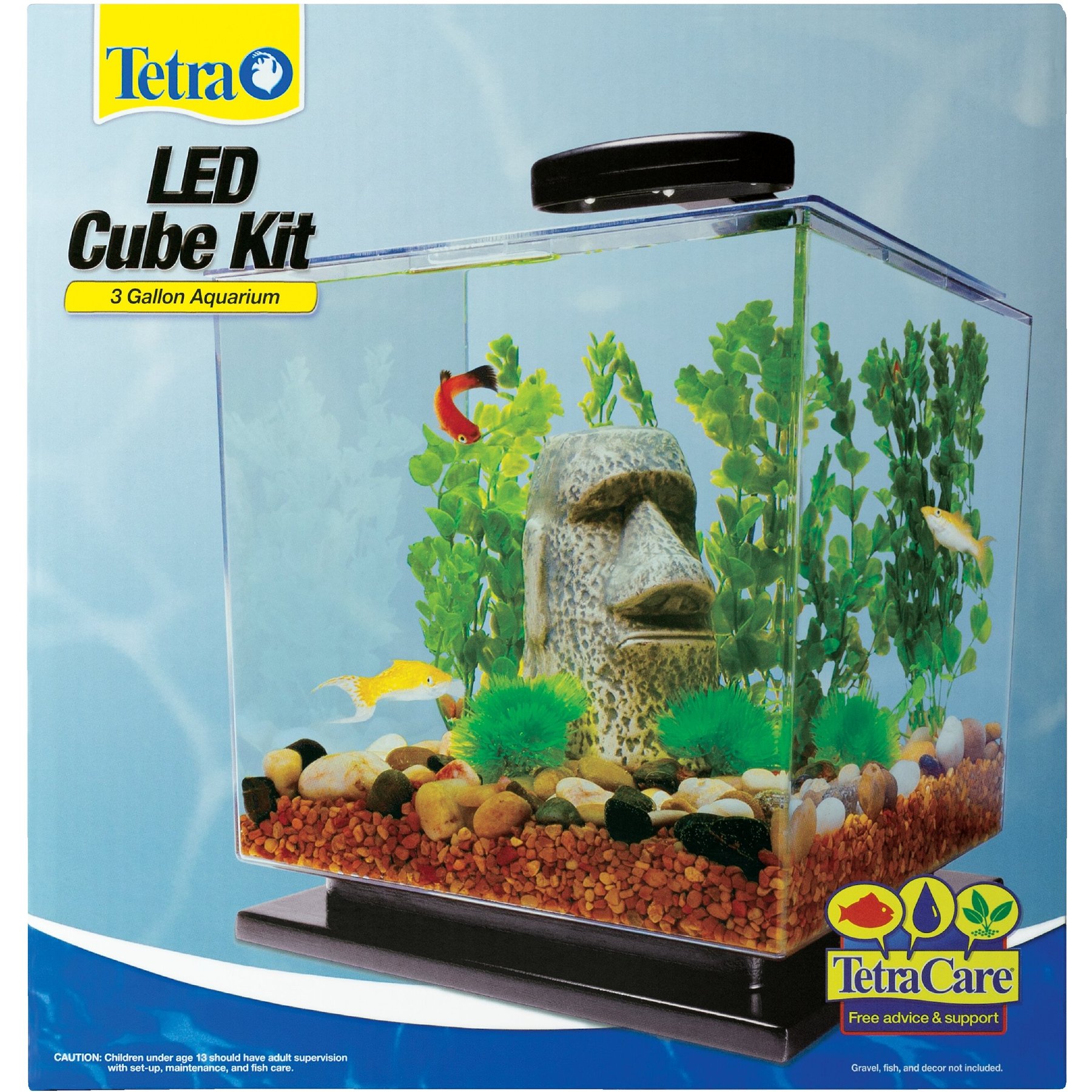 Tetra LED Cube Kit Fish Aquarium 3-Gal