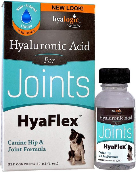 HyaFlex Hyalogic Hyaluronic Acid Hip & Joint Dog Supplement, 1-oz bottle slide 1 of 3