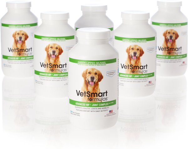 VetSmart Formulas Advanced Hip & Joint Complex Pain Relief Dog Supplement, 120 count, 6 count slide 1 of 10