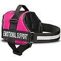 Industrial Puppy Emotional Support Animal ESA Reflective Dog Harness, Pink, Medium: 24 to 29-in chest