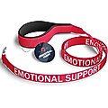 Industrial Puppy Emotional Support Dog ESA Nylon Reflective Dog Leash, Red, 4-ft long, 1-in wide