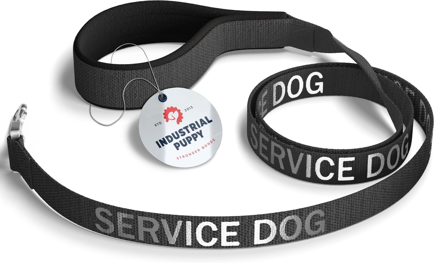 Industrial Puppy Nylon Reflective Service Dog Leash