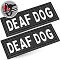 Industrial Puppy Deaf Dog Harness Patches, 2 count, Large