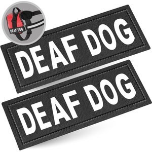 Industrial Puppy Deaf Dog Harness Patches, 2 count, Large