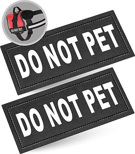 Industrial Puppy Do Not Pet Dog Patches, Small, 2 count