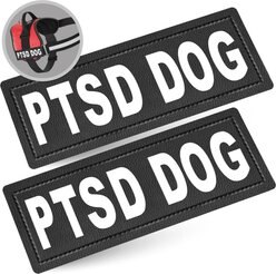 Industrial Puppy PTSD Dog Harness Patches, 2 count, Large