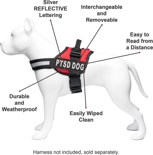 Industrial Puppy PTSD Dog Harness Patches, 2 count, Small