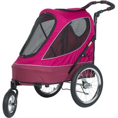 Petique All Terrain Dog & Cat Jogging Stroller, Blazin' Berry