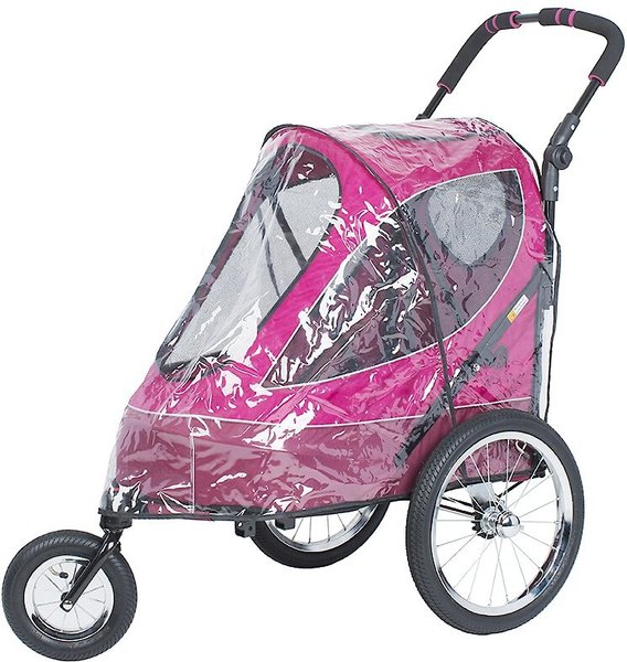 Petique All Terrain Dog & Cat Jogging Stroller Pvc Rain Cover - Chewy.com