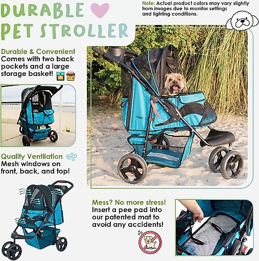 Petique Dog & Cat Stroller, Mermaid