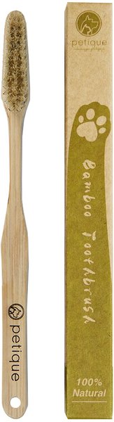 Petique Eco-Friendly Bamboo Dog & Cat Toothbrush, Large slide 1 of 2