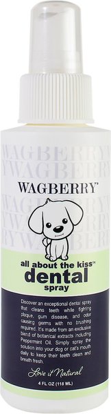 Wagberry All About The Kiss Dog Dental Spray, 4-oz bottle slide 1 of 4