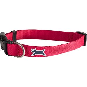 Wagberry Classic Dog Collar, Tribeca Red, Large