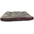 American Kennel Club AKC Tufted Circle Stitches Dog Crate Mat, Burgundy, 30-in