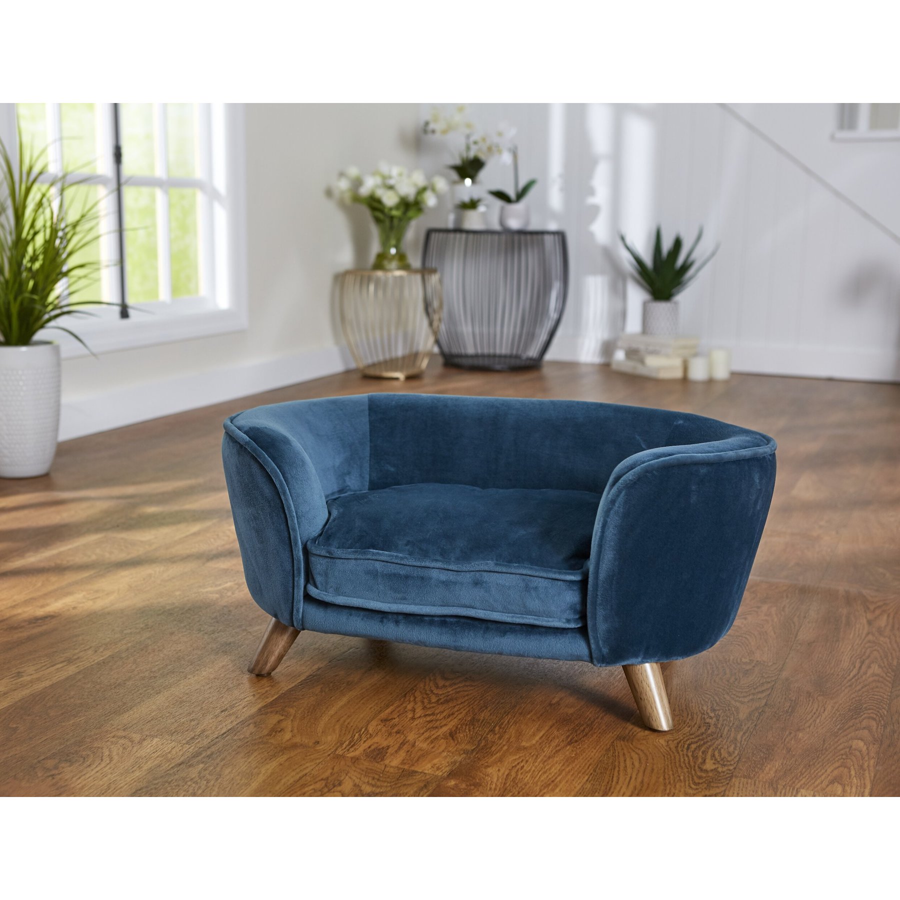 Enchanted Home Pet Romy Sofa Cat & Dog Bed with Removable Cover, Small