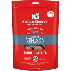 Stella & Chewy's Freeze-Dried Raw Simply Venison Dinner Patties Dog Food, 25-oz bag