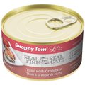 Snappy Tom Lites Tuna with Crabmeat Canned Cat Food, 5.5-oz can, case of 24