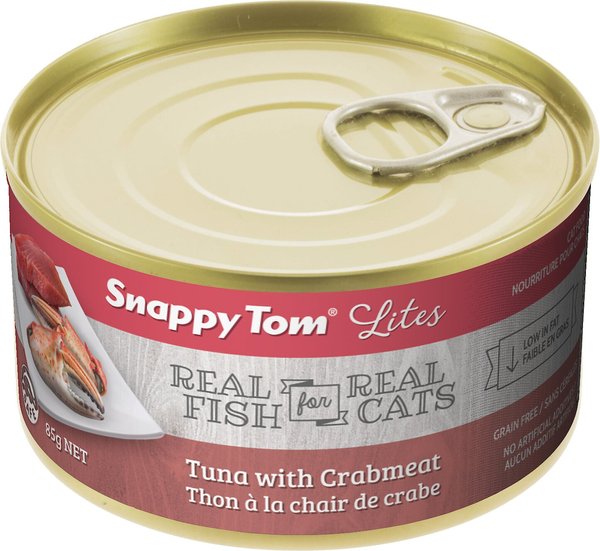 Snappy Tom Lites Tuna with Crabmeat Canned Cat Food, 3-oz can, case of 24 slide 1 of 1
